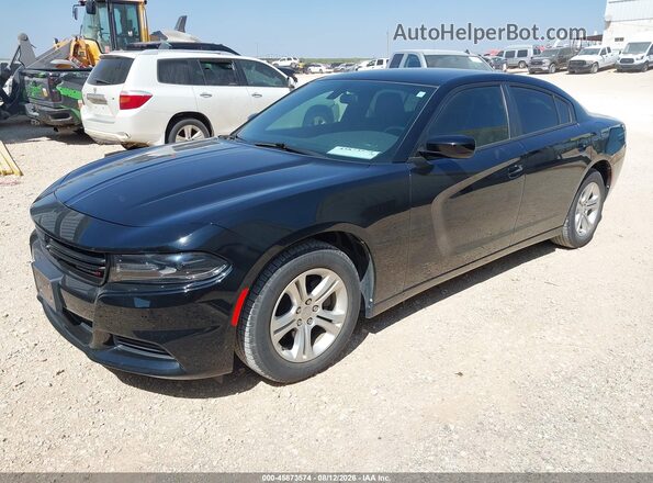 2C3CDXBG5LH139601 2020 DODGE CHARGER Black Առջևի ձախ երեք քառորդ տեսարան