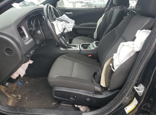 2C3CDXBG5NH250720 2022 DODGE CHARGER Black Widok wnętrza z przodu
