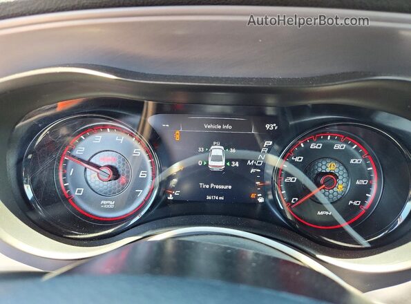2C3CDXBG5PH555475 2023 DODGE CHARGER Gray Вид щитка приладів