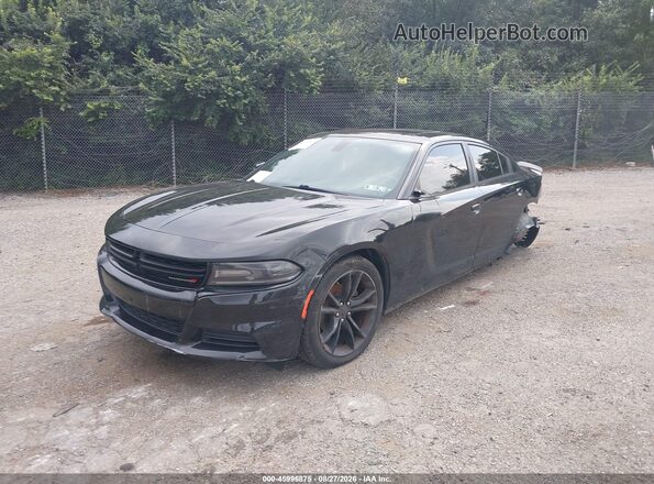 2C3CDXBG6GH205448 2016 DODGE CHARGER Black Передня ліва чверть