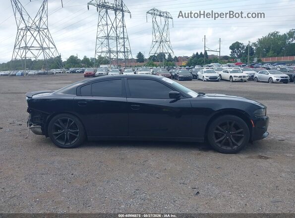 2C3CDXBG6GH205448 2016 DODGE CHARGER Black Вид задньої частини салону