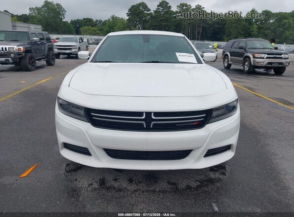 2C3CDXBG6GH228096 2016 DODGE CHARGER White ხელსაწყოთა პანელის ხედი