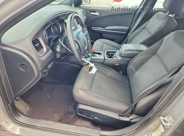 2C3CDXBG6HH642352 2017 DODGE CHARGER Gray წინა სალონის ხედი