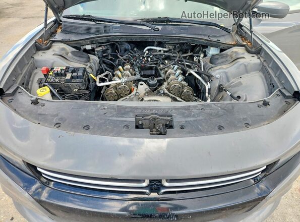 2C3CDXBG6HH642352 2017 DODGE CHARGER Gray უკანა სალონის ხედი
