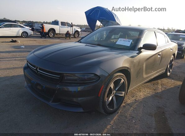 2C3CDXBG6HH654565 2017 DODGE CHARGER Gray Передня ліва чверть