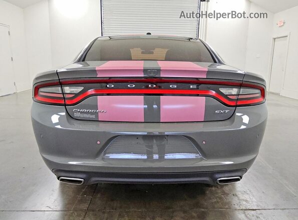 2C3CDXBG6JH173723 2018 DODGE CHARGER Gray უკანა ხედი