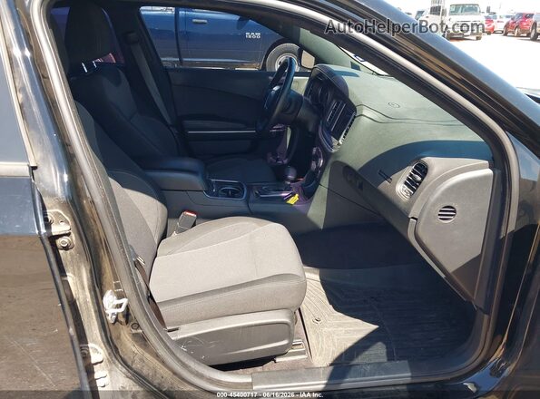 2C3CDXBG6JH303533 2018 DODGE CHARGER Black Front interior view