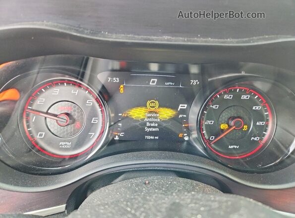 2C3CDXBG6JH319344 2018 DODGE CHARGER Gray Instrument cluster view