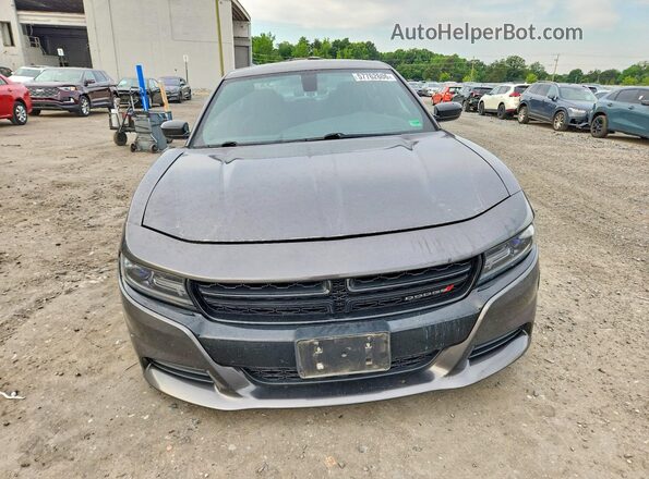2C3CDXBG6JH319344 2018 DODGE CHARGER Gray Front view