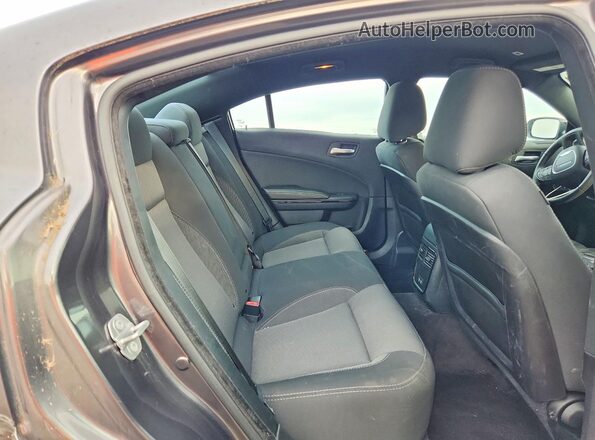 2C3CDXBG6JH319344 2018 DODGE CHARGER Gray Rear seats view