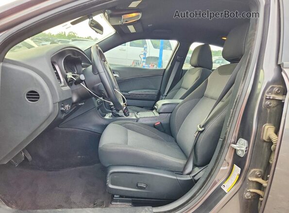 2C3CDXBG6JH319344 2018 DODGE CHARGER Gray Front interior view