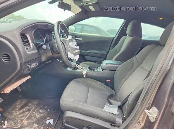 2C3CDXBG6KH615191 2019 DODGE CHARGER Gray Widok wnętrza z przodu