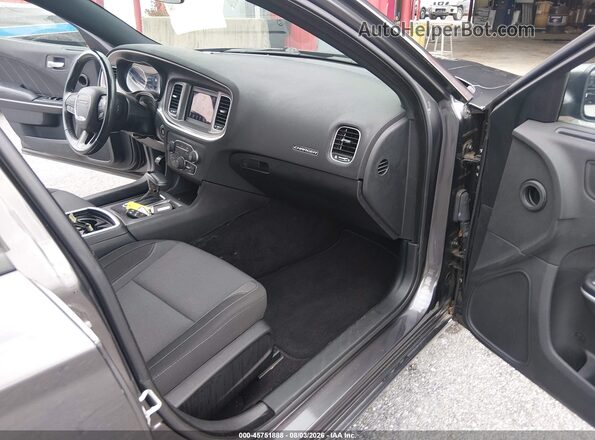 2C3CDXBG6LH100502 2020 DODGE CHARGER Gray Widok wnętrza z przodu