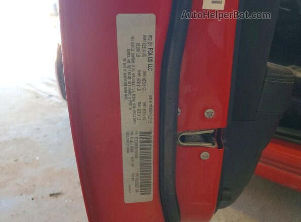 2C3CDXBG6LH124038 2020 DODGE CHARGER Red Vista de la etiqueta del VIN
