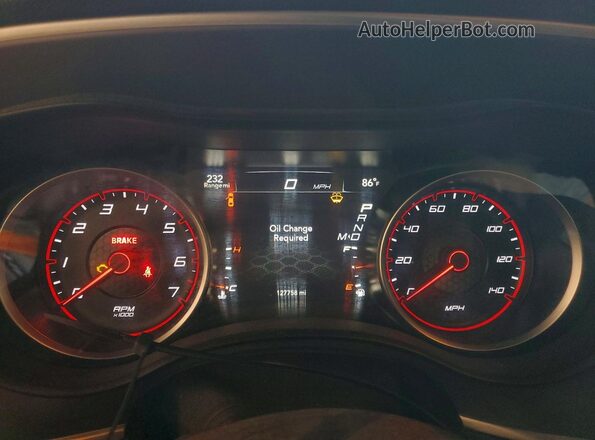 2C3CDXBG6LH124038 2020 DODGE CHARGER Red Vista del cuadro de instrumentos