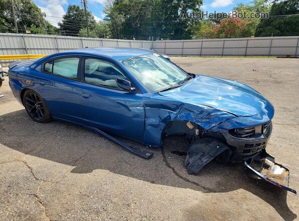 2C3CDXBG6LH163583 2020 DODGE CHARGER Blue Delantero derecho