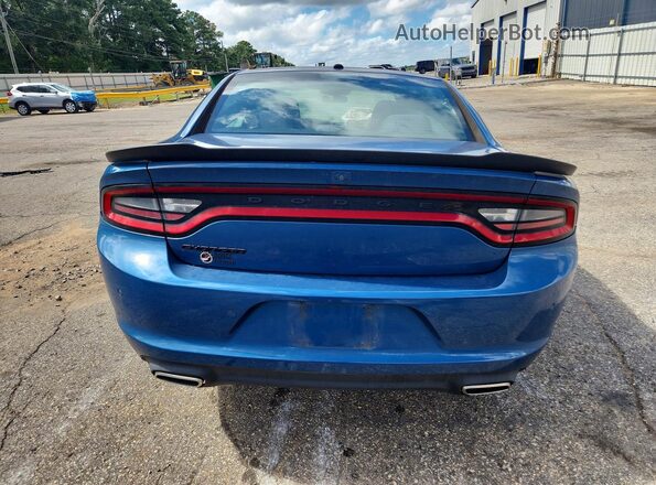 2C3CDXBG6LH163583 2020 DODGE CHARGER Blue Vista trasera