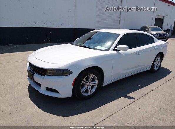 2C3CDXBG6LH179976 2020 DODGE CHARGER White Առջևի ձախ երեք քառորդ տեսարան