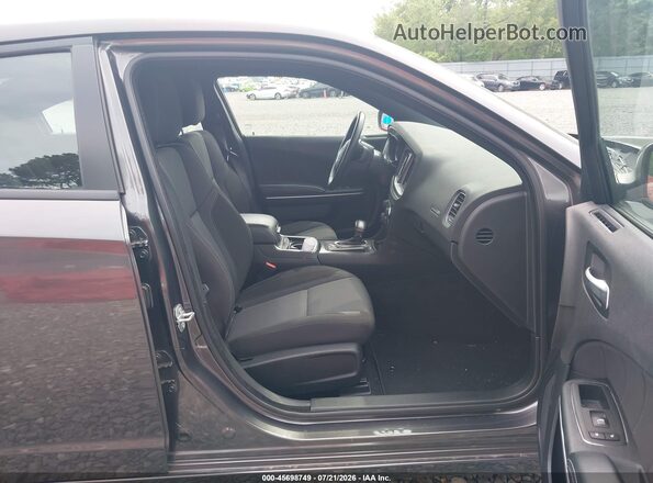 2C3CDXBG6LH190055 2020 DODGE CHARGER Black Widok wnętrza z przodu