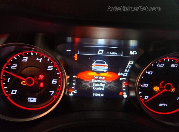 2C3CDXBG6NH125483 2022 DODGE CHARGER Красный Вид щитка приборов