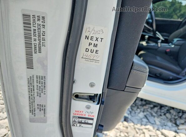 2C3CDXBG6PH638669 2023 DODGE CHARGER White Вид підкапотного простору