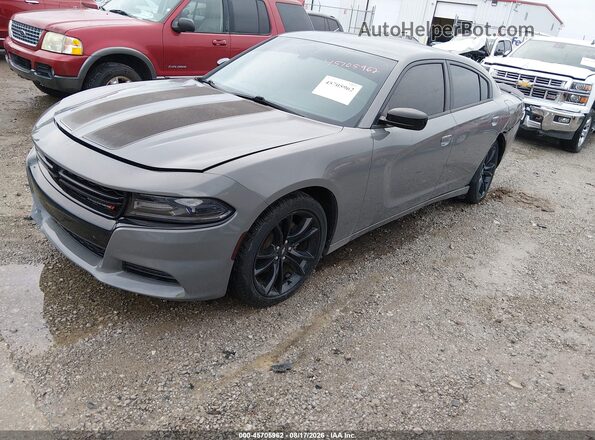 2C3CDXBG7JH126281 2018 DODGE CHARGER Gray Front left