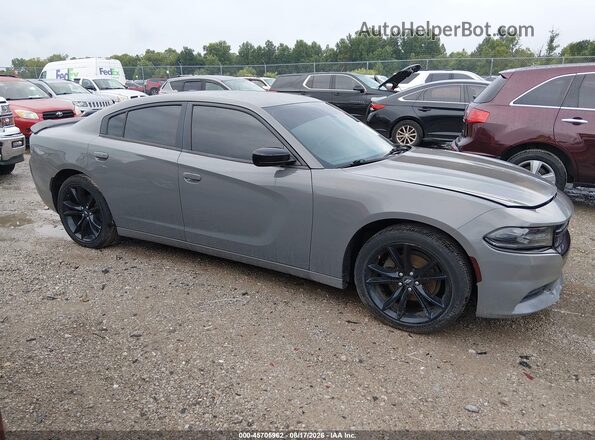 2C3CDXBG7JH126281 2018 DODGE CHARGER Gray Rear interior view