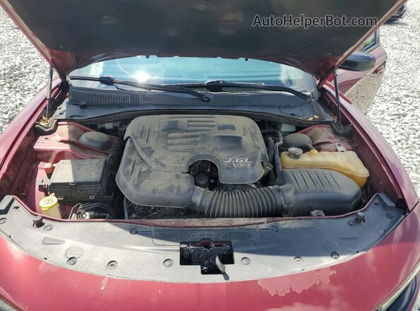 2C3CDXBG7JH147762 2018 DODGE CHARGER Красный Вид задней части салона