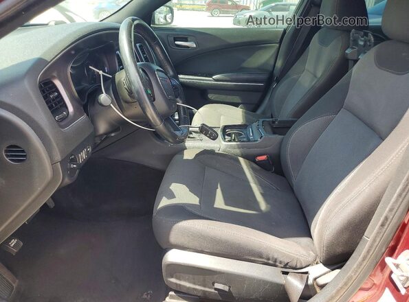 2C3CDXBG7JH217714 2018 DODGE CHARGER Красный Вид салона спереди