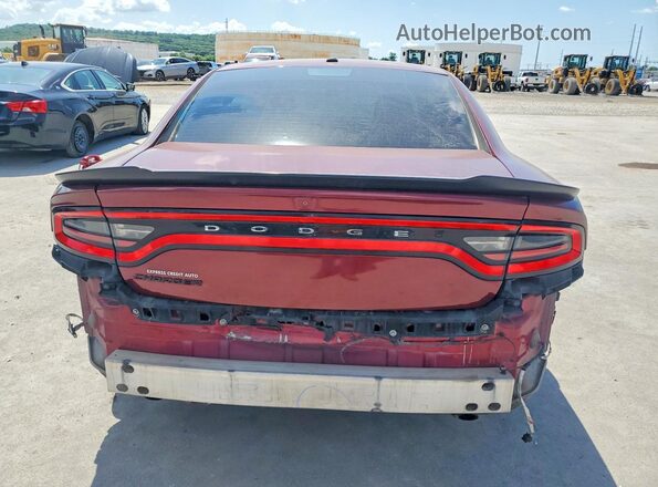 2C3CDXBG7JH217714 2018 DODGE CHARGER Красный Вид сзади