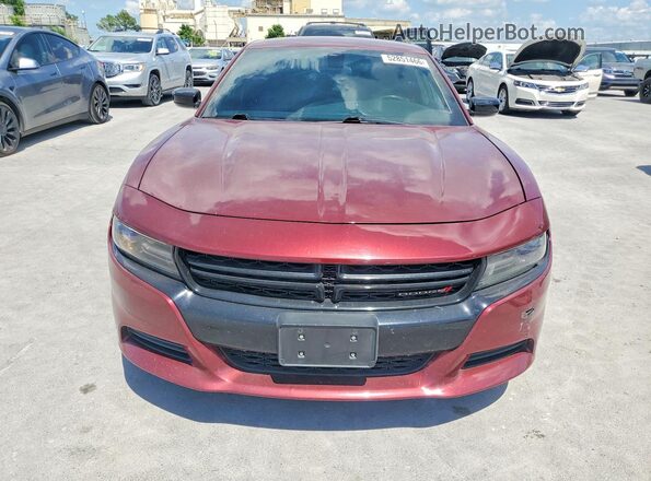 2C3CDXBG7JH217714 2018 DODGE CHARGER Красный Вид спереди