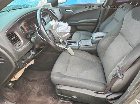 2C3CDXBG7JH336508 2018 DODGE CHARGER Серый Вид салона спереди