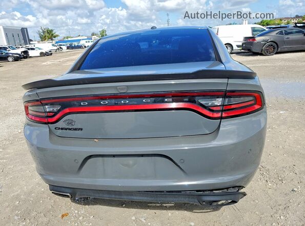 2C3CDXBG7JH336508 2018 DODGE CHARGER Серый Вид сзади