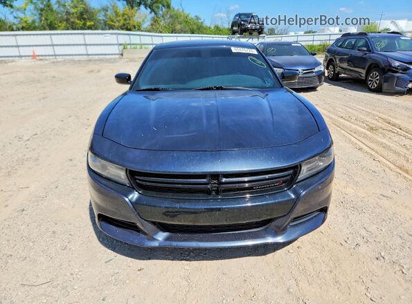 2C3CDXBG7KH554661 2019 DODGE CHARGER Blue Հետևի տեսք