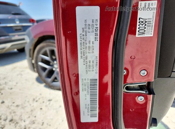 2C3CDXBG7LH102310 2020 DODGE CHARGER Темно-бордовый Вид подкапотного пространства