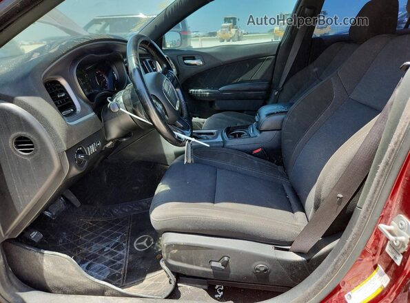 2C3CDXBG7LH102310 2020 DODGE CHARGER Темно-бордовый Вид салона спереди