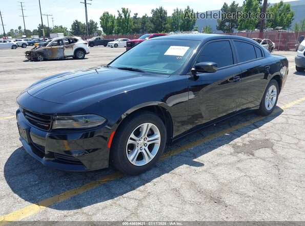 2C3CDXBG7LH188430 2020 DODGE CHARGER Black Առջևի ձախ երեք քառորդ տեսարան