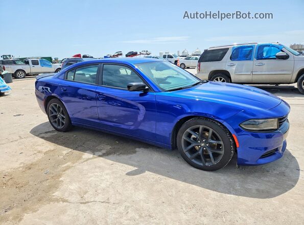 2C3CDXBG7NH141479 2022 DODGE CHARGER Blue Delantero derecho