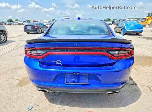 2C3CDXBG7NH141479 2022 DODGE CHARGER Blue Vista trasera