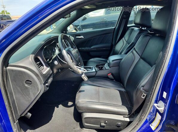 2C3CDXBG7NH141479 2022 DODGE CHARGER Blue Vista interior delantera