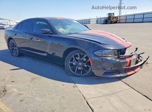2C3CDXBG7NH145953 2022 DODGE CHARGER Black Przód prawy