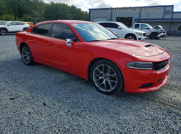 2C3CDXBG7NH198071 2022 DODGE CHARGER Red Przód prawy