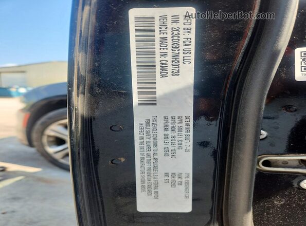 2C3CDXBG7NH207738 2022 DODGE CHARGER Black Vista del compartimento del motor