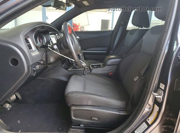 2C3CDXBG8GH165499 2016 DODGE CHARGER Gray Вид салону спереду