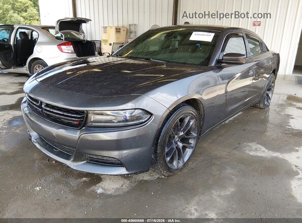 2C3CDXBG8GH167124 2016 DODGE CHARGER Gray Przód lewy