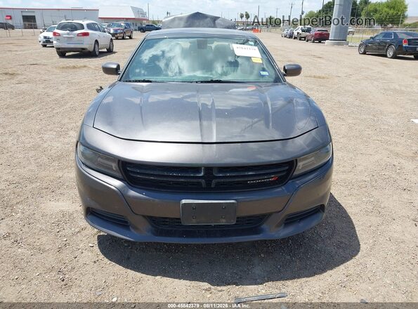2C3CDXBG8GH327678 2016 DODGE CHARGER Gray Rear interior view