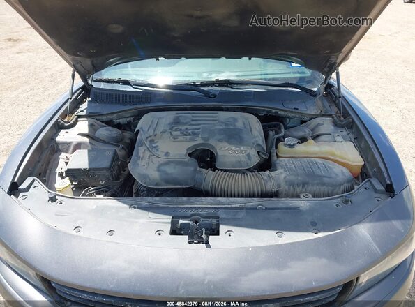 2C3CDXBG8GH327678 2016 DODGE CHARGER Gray Rear view