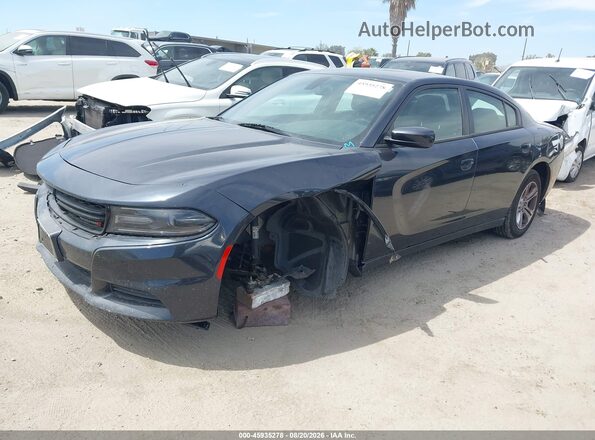 2C3CDXBG8JH318745 2018 DODGE CHARGER Black Przód lewy