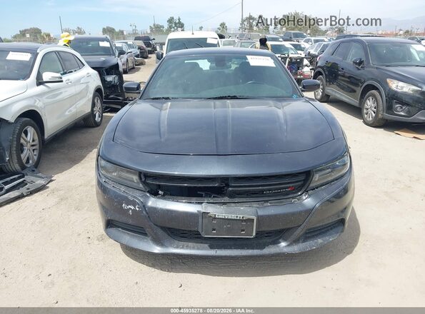 2C3CDXBG8JH318745 2018 DODGE CHARGER Black Widok wnętrza z tyłu