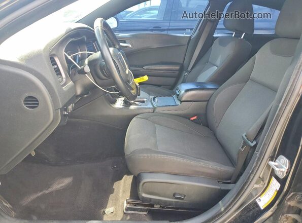 2C3CDXBG8JH336937 2018 DODGE CHARGER Черный Вид салона спереди